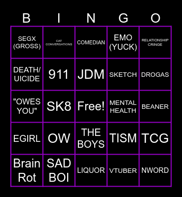 REEL BINGO Card
