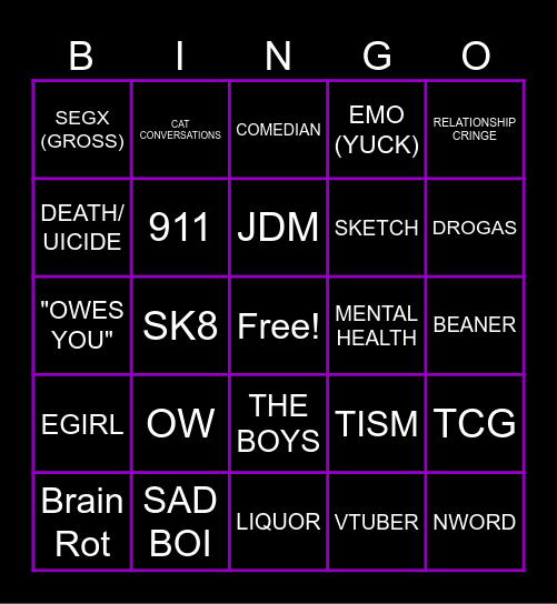 REEL BINGO Card