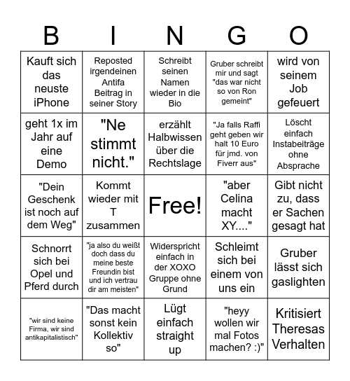 Bingo Card