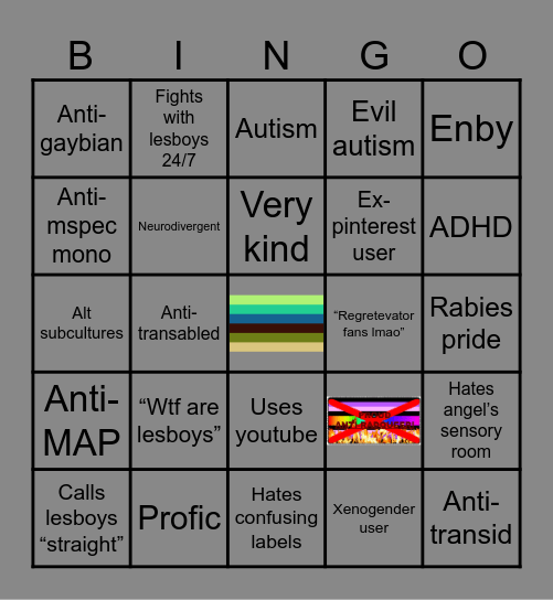 Anti-Lesboy! Bingo Card