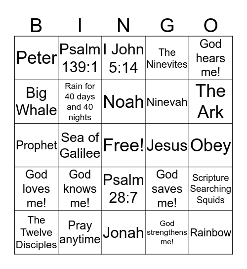 Scripture Search Discovery Bingo Card