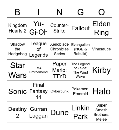 Bingo Card