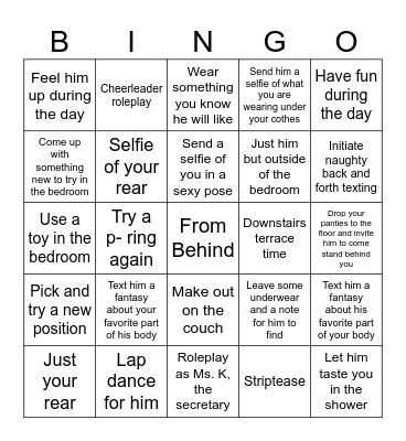 Fun Week Bingo Card