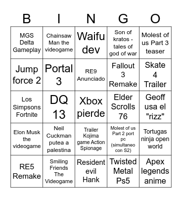 Summer gay fest Bingo Card