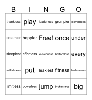 Macqlit Bingo Card