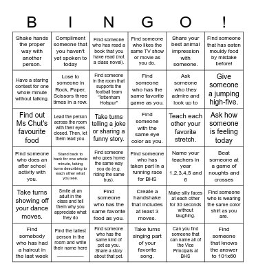 6C Bingo Card