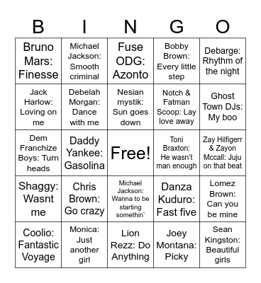 Random Bingo Card