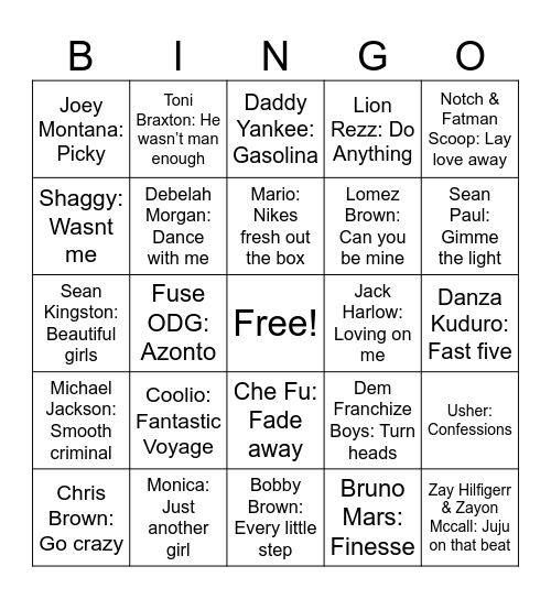 Random Bingo Card