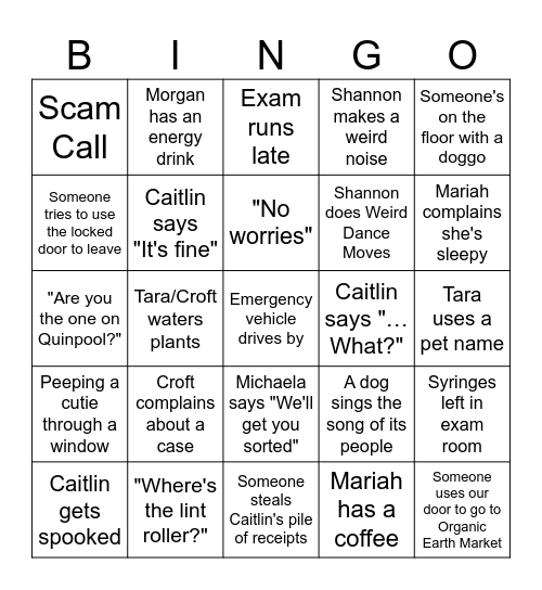 CCS BINGO Card