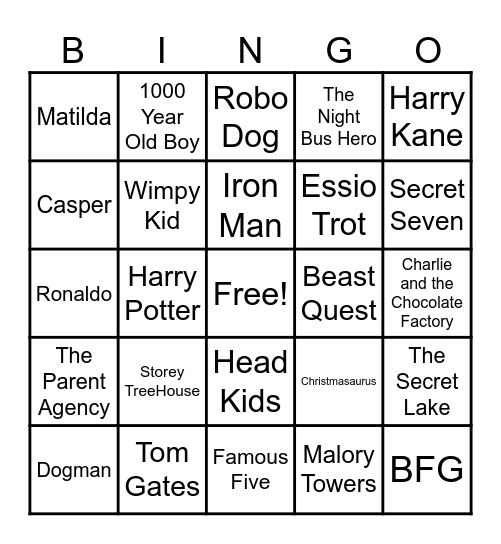Books Bingo Card
