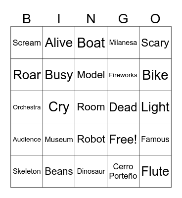 Unit 3 Bingo Card