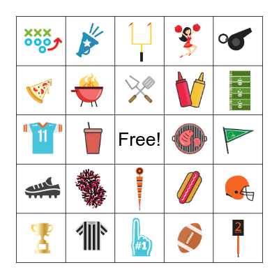 FOOTBALL BINGOOO Bingo Card