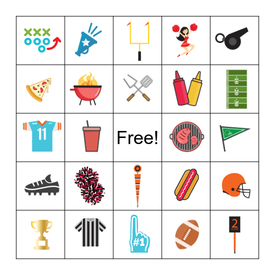 FOOTBALL BINGOOO Bingo Card