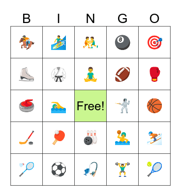 test Bingo Card