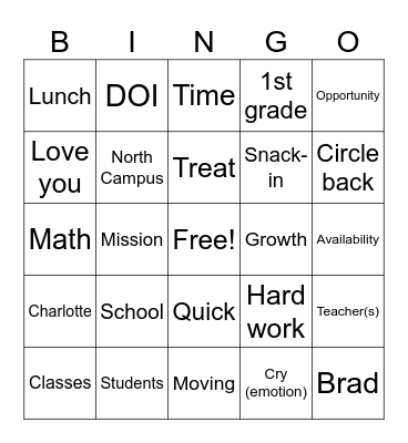 23-24 End of Year Funeral Bingo Card