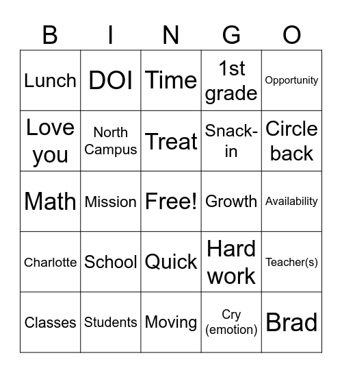 23-24 End of Year Funeral Bingo Card