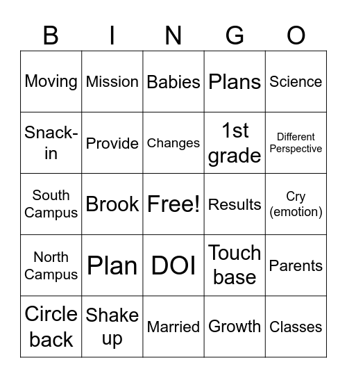 23-24 End of Year Funeral Bingo Card