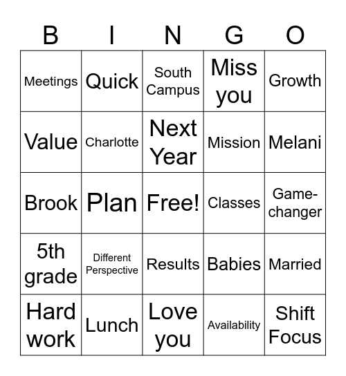 23-24 End of Year Funeral Bingo Card