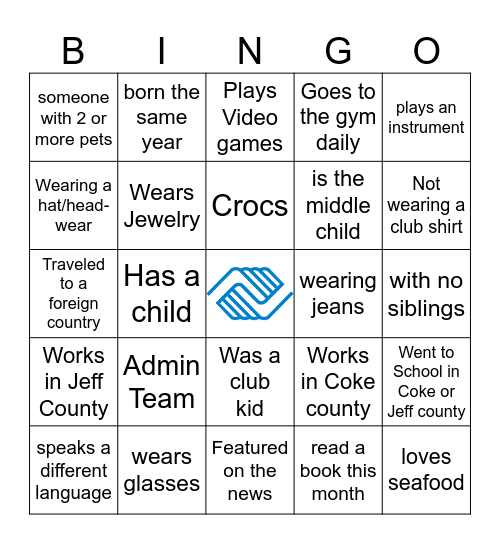 Community Builder Bingo Card