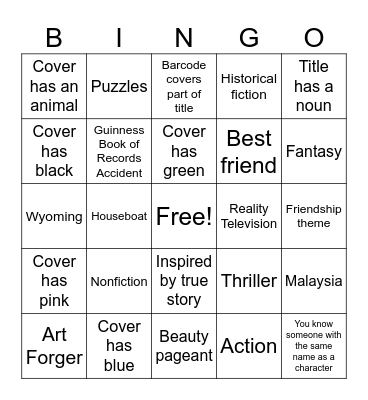 Sky Vista - 6th Grade Bingo Card