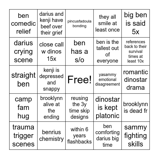 chaos theory Bingo Card