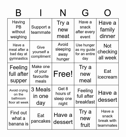 May 21 Bingo Card