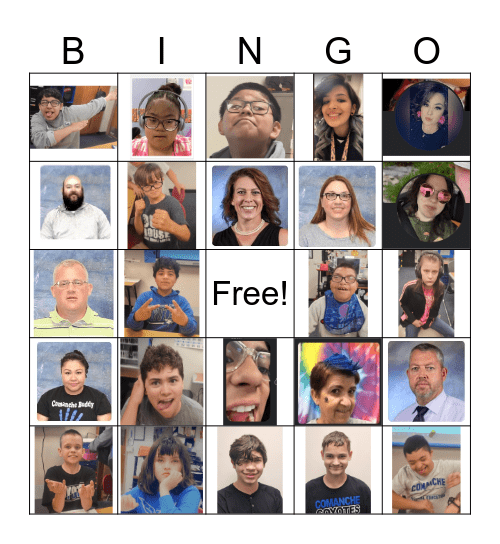 23-24 Names Bingo Card