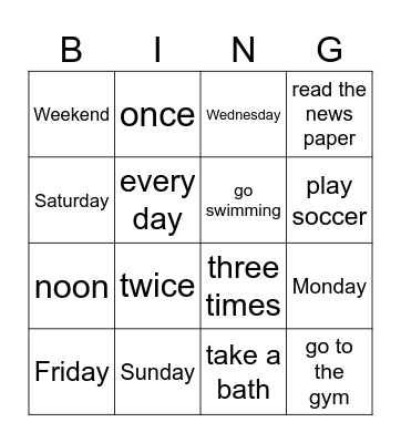 Bingo Card