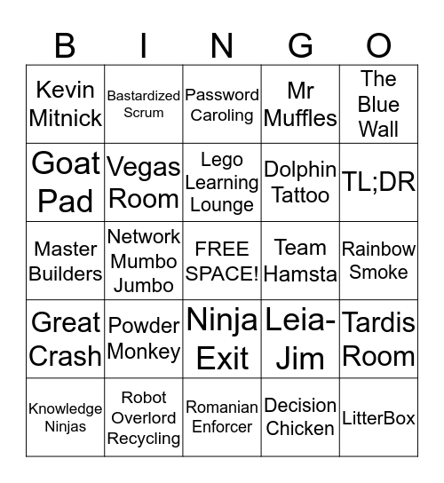 ITS Pie n' Bingo Card