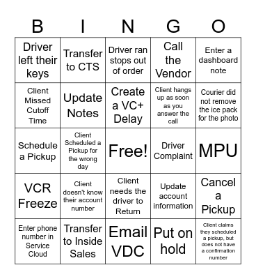 TSS Spirit Week 2024* Bingo Card