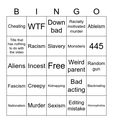 A Tomorrow's Teachings bingo card Bingo Card