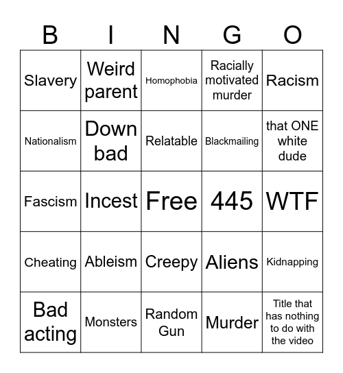 A Tomorrow's Teachings bingo card Bingo Card