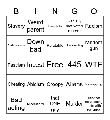 A Tomorrow's Teachings bingo card Bingo Card