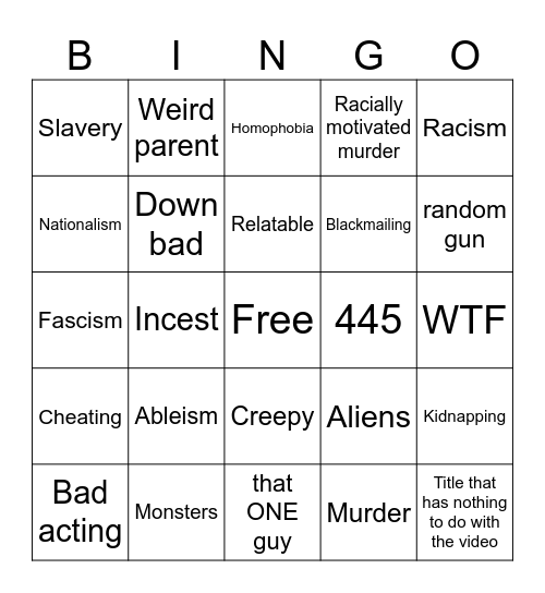 A Tomorrow's Teachings bingo card Bingo Card