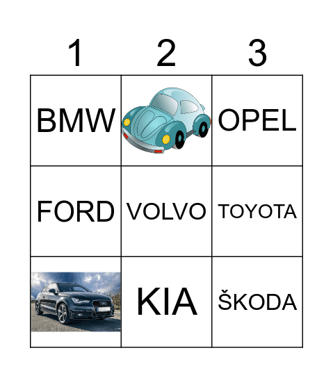 AUTOMARGID Bingo Card