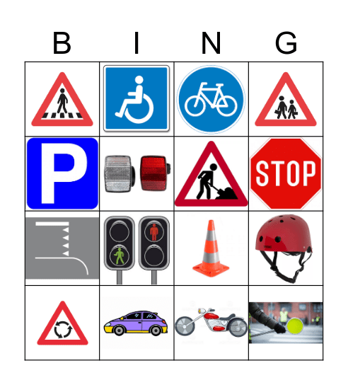 Førskole Bingo Card