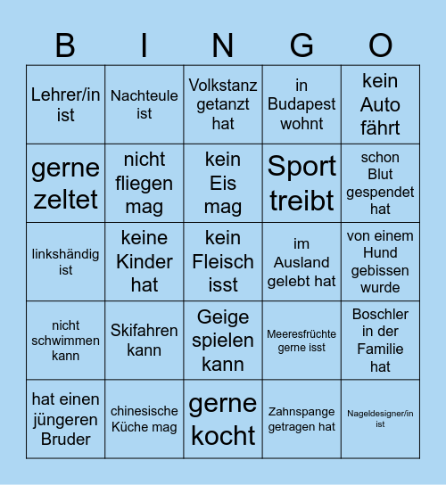 HRS/CEE Bingo Card