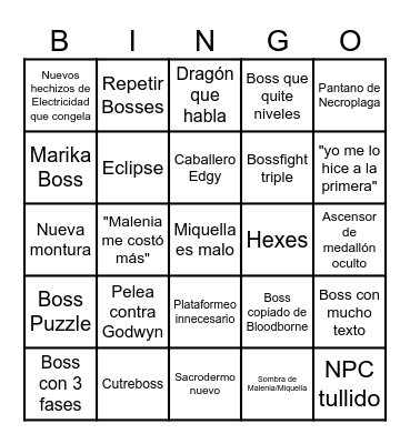 Bingo DLC ER Bingo Card