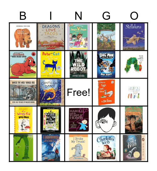 Book BINGO! Bingo Card