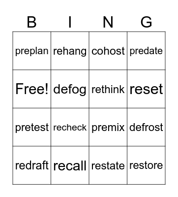 Welded Sounds * Bingo Card