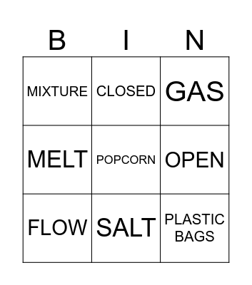 Bingo TIME! Bingo Card