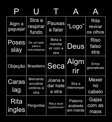 Odeio filosofia Bingo Card