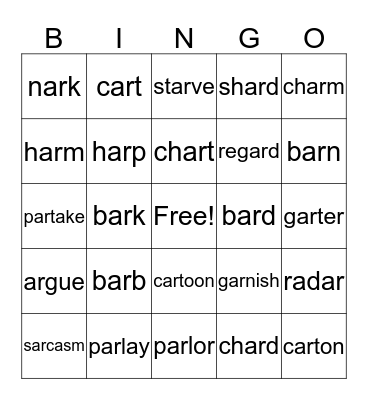 Bingo Card