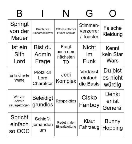 CT BINGO Card