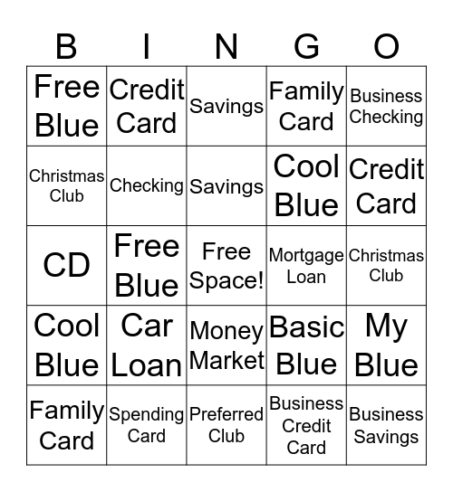 Arvest Bingo Card