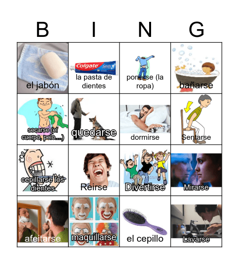 Una Rutina Diferente Bingo Card