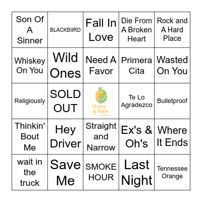 Stagecoach 2024 Bingo Card