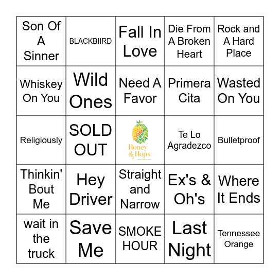 Stagecoach 2024 Bingo Card