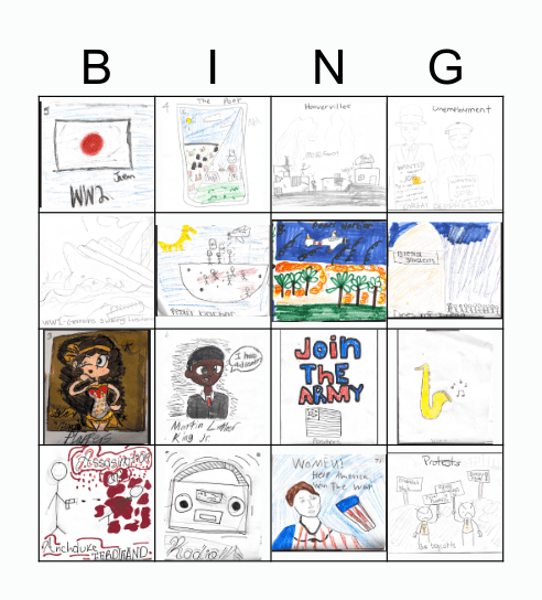 DCP 4 Loteria Bingo Card