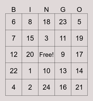Office Events test Bingo Card